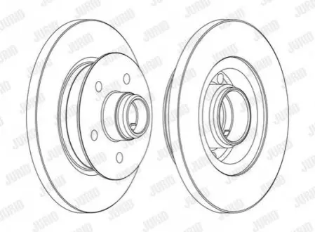 Диск тормозной передн VOLKSWAGEN Transporter III Jurid 561437JC1