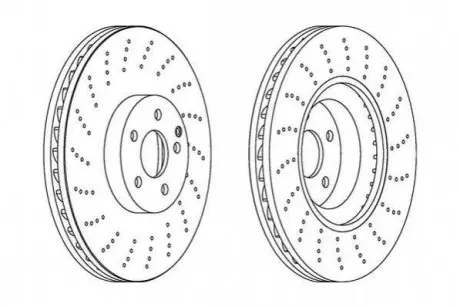 Диск тормозной MERCEDES Jurid 562408JC1