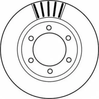 Диск тормозной TOYOTA Jurid 562168JC