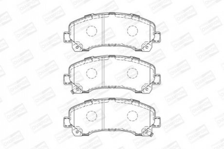 Гальмівні колодки передні Isuzu D-Max I, II CHAMPION 573467CH