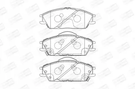 Тормозные колодки CHAMPION 572268CH