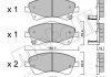 Комплект гальмівних колодок (дискових) Metelli 22-0878-0 (фото 1)