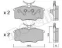 Комплект гальмівних колодок METELLI 22-0537-0