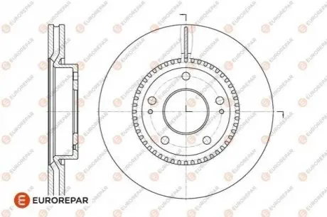 Диски гальмівні (к-т 2 шт) Eurorepar 1667860280