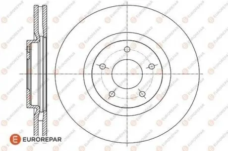 Диск тормозной Eurorepar 1622812980
