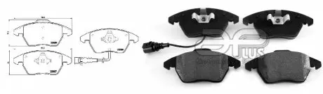 Колодки гальмівні, лів/прав, перед APPLUS APLUS 71240BAAP