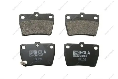 Колодка тормозная задняя (4шт.) (FDB1531) HOLA BD866 (фото 1)