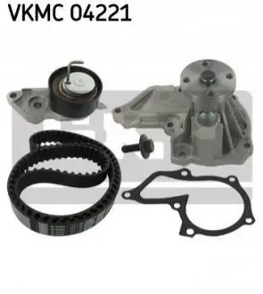 Комплект (ремень+ролик+насос) SKF VKMC04221