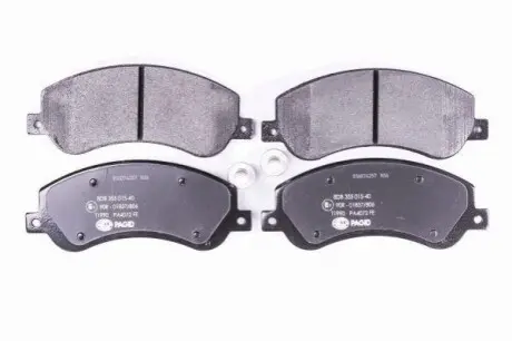 Тормозные колодки дисковые комплект; передняя. Hella pagid 8DB355015401