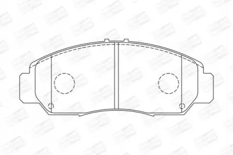 Тормозные колодки передние Honda Accord, Civic, Legend, FR-V, Stream / Acura RL CHAMPION 572449CH
