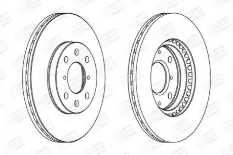Тормозной диск передний Opel Agila / Suzuki Splash, Swift III (MZ, EZ) CHAMPION 562456CH