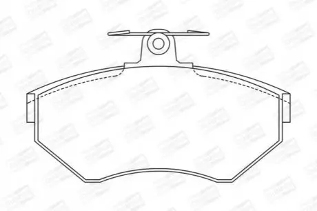 Тормозные колодки передние Audi A4 / Seat Cordoba / VW Passat CHAMPION 571955CH