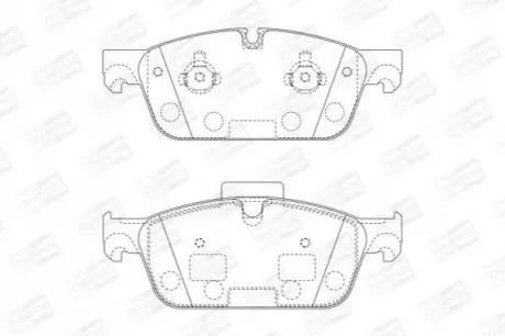 Тормозные колодки передние Mercedes Gl, GLE, M-Class CHAMPION 573448CH