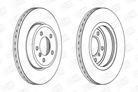 Гальмівний диск передній BMW 3-Series, Z4 CHAMPION 562188CH1