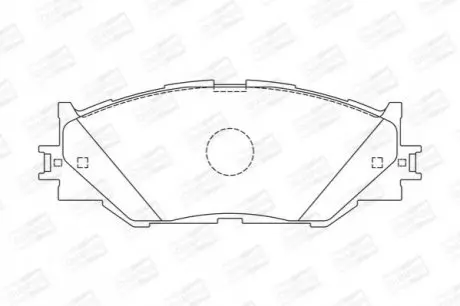 Тормозные колодки передние Lexus IS II, III CHAMPION 572620CH