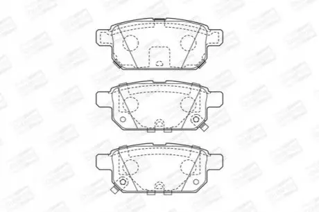 Гальмівні колодки задні Suzuki Baleno, Swift IV, V, SX4, Vitara CHAMPION 573384CH