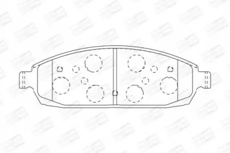 Тормозные колодки передние Jeep Commander, Grand Cherokee / BMW 3-Series CHAMPION 573340CH