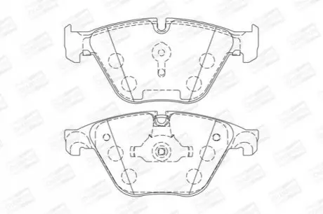 Гальмівні колодки передні BMW 5-Series (F10, F11) / 6-Series (F13) / 7-Series (F01, F02, F03, F04) CHAMPION 573305CH