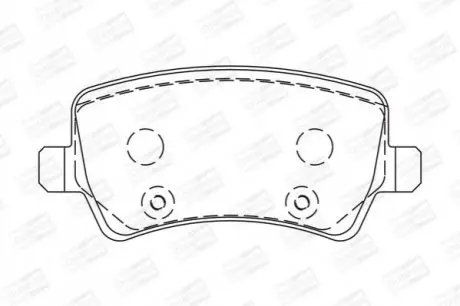 Гальмівні колодки задні Land Rover Freelander 2, Range Rover Evoque/ Ford Galaxy / Volvo V60, V70 CHAMPION 573250CH