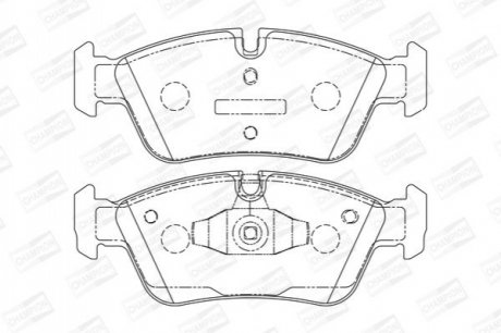 Тормозные колодки передние BMW 1-Series, 3-Series CHAMPION 573138CH