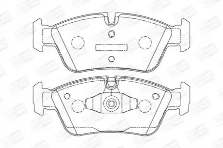 Тормозные колодки передние BMW 1-Series, 3-Series CHAMPION 573138CH