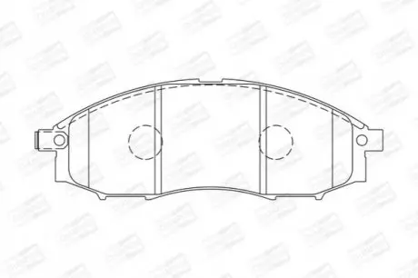 Гальмівні колодки передні Nissan Navara, Pathfinder, Pick Up CHAMPION 572551CH