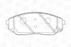 Тормозные колодки передние KIA Sorento / Mazda 626 CHAMPION 572511CH (фото 1)