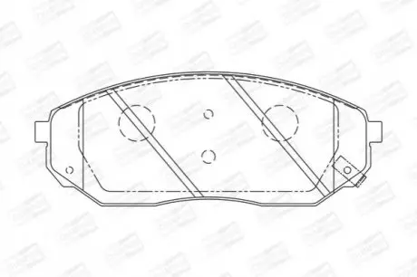 Тормозные колодки передние KIA Sorento / Mazda 626 CHAMPION 572511CH