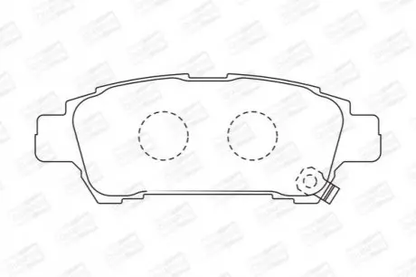 Тормозные колодки задние Toyota Alphard I, Avensis Verso, Isis, Previa CHAMPION 572512CH