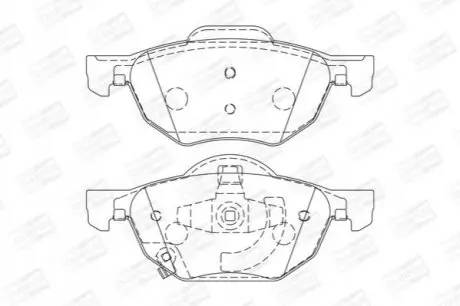 Тормозные колодки передние Honda Accord VII, Civic X CHAMPION 572480CH