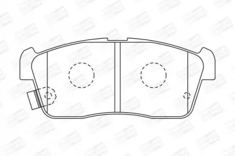 Гальмівні колодки передні Nissan Pixo / Subaru Justy / Suzuki Alto, Carry, Ignis CHAMPION 572471CH