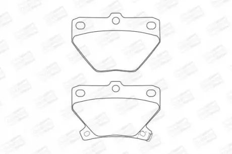 Гальмівні колодки задні Toyota Celica, Corolla, Matrix, Prius, Yaris / Nissan Leaf CHAMPION 572450CH