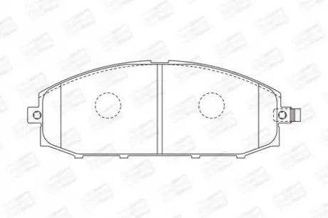 Тормозные колодки передние Nissan Patrol CHAMPION 572448CH