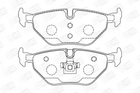 Тормозные колодки задние BMW 3-Series, Z4 / Rover 75 / MG / Saab CHAMPION 571960CH
