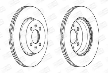 Гальмівний диск передній Hyundai i20 / KIA Rio CHAMPION 562944CH