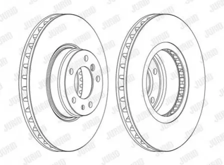 Гальмівний диск передній BMW 7-Series, Z8 Jurid 562091JC1