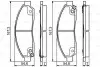 BOSCH ISUZU Тормозные колодки передн.GREAT WALL Hover 06-, ISUZU D-Max 2,5D 07- 0986495159 BOSCH