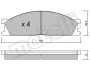 Комплект тормозных колодок (дисковых).) METELLI 22-0107-0