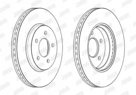 Тормозной диск передний Mazda Tribute / Ford Maverick Jurid 563234JC