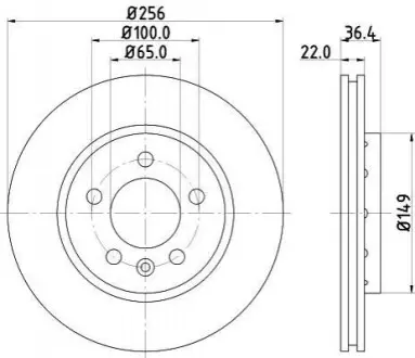 Диск тормозной Hella pagid 8DD355127451