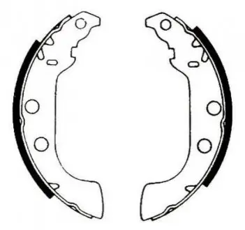 Фото 1 - peugeot щеки тормозные 228,6x42 306 93-, citroen zx break (n2) 1.9 d 94-97 Jurid 361439J PEUGEOT Щеки тормозные 228,6X42 306 93-, CITROEN ZX Break (N2) 1.9 D 94-97 Jurid 361439J (фото 1)