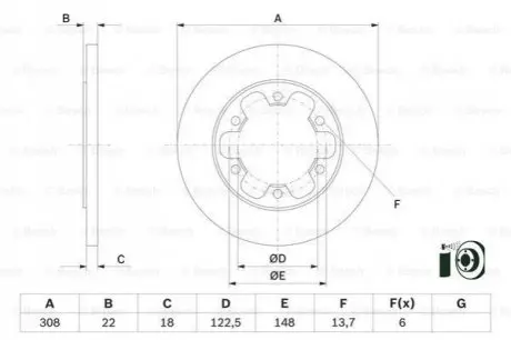 Автозапчастина 0 986 479 D43 BOSCH 0986479D43