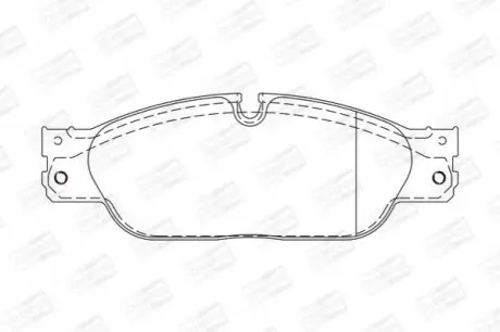Гальмівні колодки передні JAGUAR S-TYPE, XJ/ FORD THUNDERBIRD/ DAIMLER SUPER EIGHT/ LINCOLN LS CHAMPION 573023CH