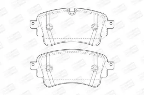 Гальмівні колодки задні Audi A4, A5 / VW Touareg CHAMPION 573628CH