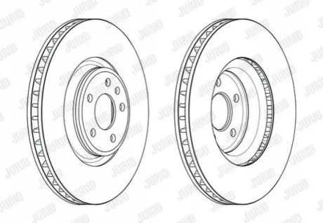 Тормозной диск передний Audi A4, A5, A6, A8, Q5, Q7 / VW Touareg Jurid 563176JC1