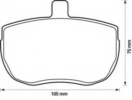 Гальмівні колодки передні BMW 3-Series, Z3 Jurid 571394J