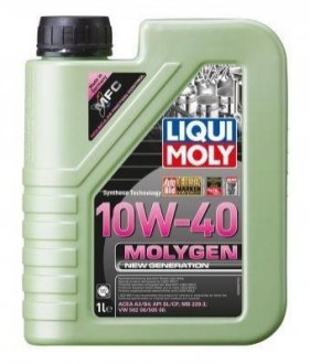 Моторное масло MOLYGEN NEW Gen. 10W-40 (API SL/CF, ACEA A3/B4) 1Л LIQUI MOLY 9955