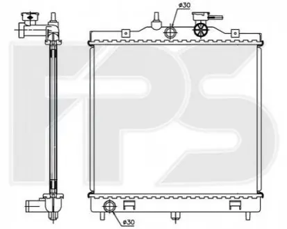 Радиатор охлаждения HCC Корея FP 40 A716-X