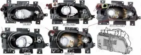 Фара передня DEPO FP 5535 R6-E