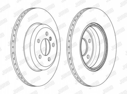 Тормозной диск задний BMW 3-Series, 4-Series Jurid 563134JC (фото 1)